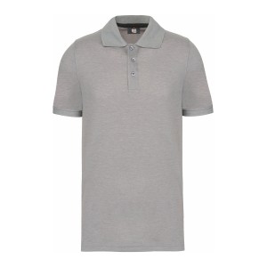 POLO PIQUÉ HOMEM M/M 3 BOT CINZA OXFORD WK274